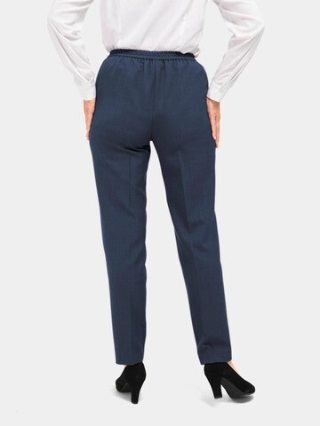 Goldner Regular Pleated Pants in Blue