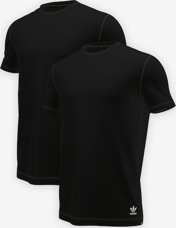 ADIDAS ORIGINALS Undershirt ' Comfort Core Cotton ' in Black: front
