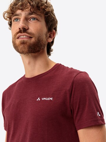VAUDE Functioneel shirt 'Sveit' in Rood