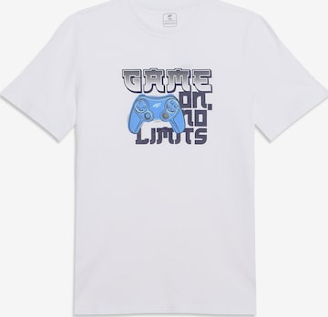 Maglia funzionale di 4F Junior in bianco: frontale