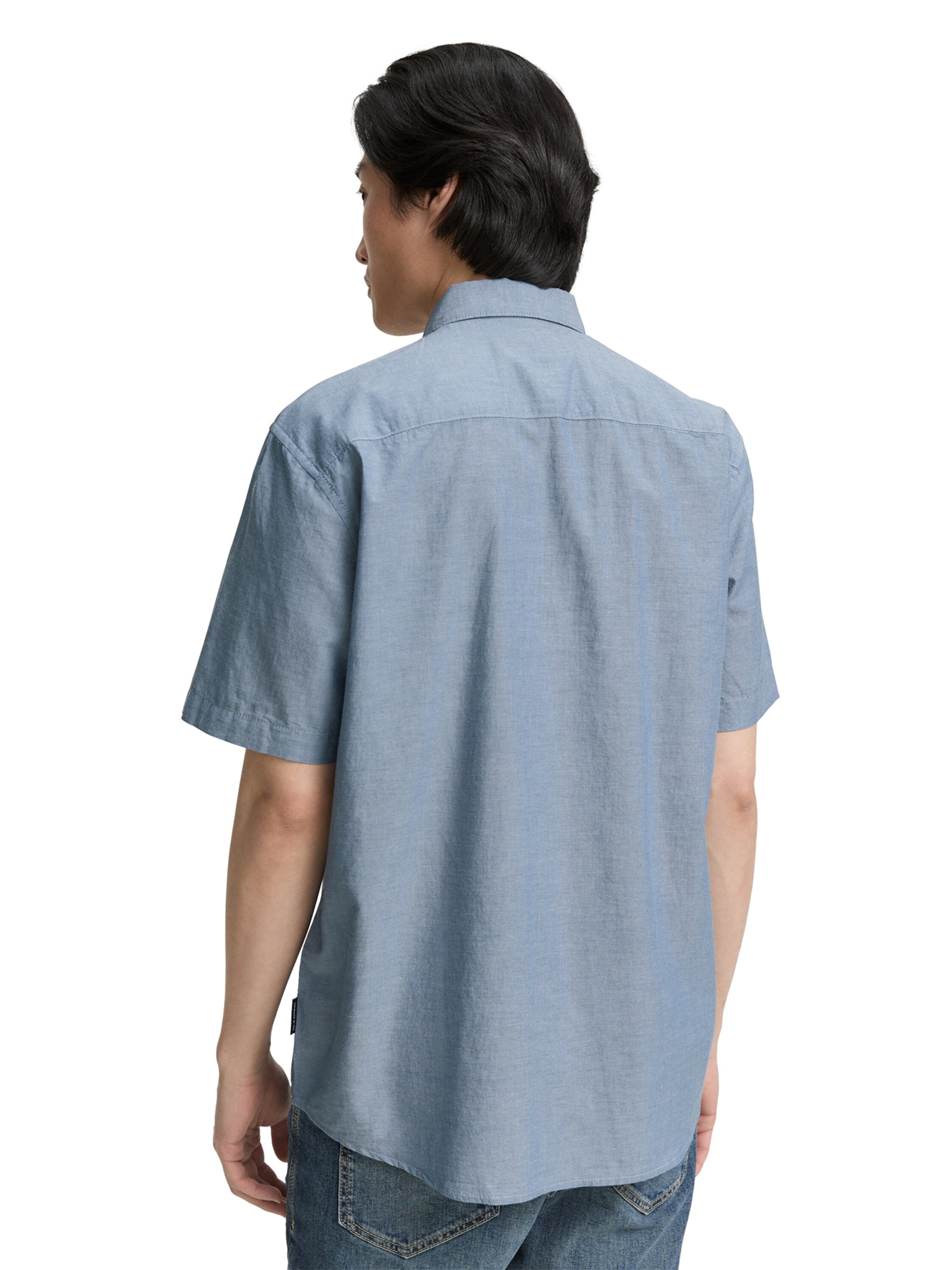 TOM TAILOR Regular Fit Hemd in Blau