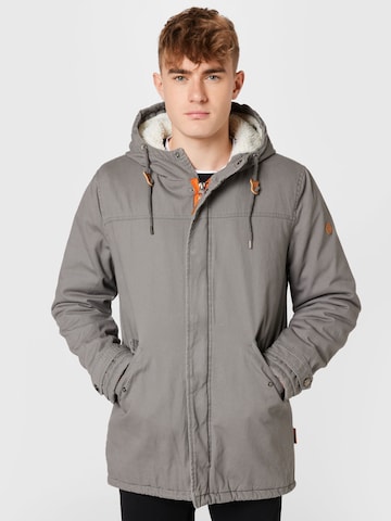 INDICODE JEANS Between-Season Jacket 'Carey' in Grey: front