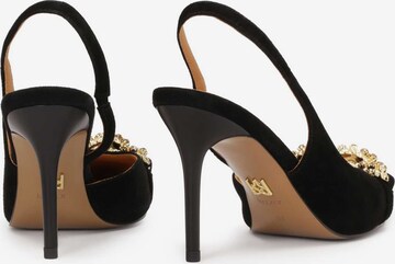 Kazar Γόβες slingback σε μαύρο