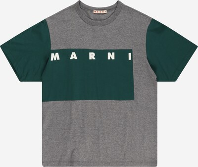 Marni T-Shirt in graumeliert / dunkelgrün / weiß, Produktansicht