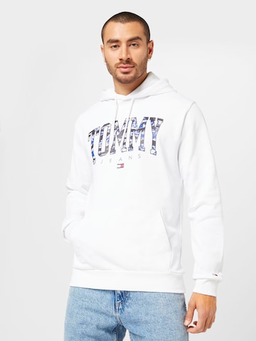 Tommy Jeans Bluzka sportowa w kolorze biały: przód