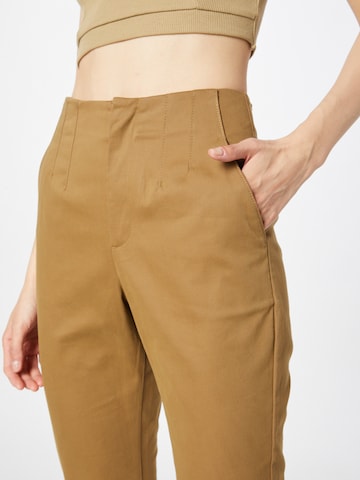 s.Oliver Regular Pleat-Front Pants in Brown