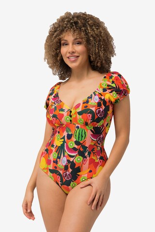 Invisible Maillot de bain Ulla Popken en orange : devant