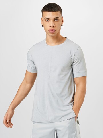 NIKE - Regular Fit Camisa funcionais em cinzento: frente