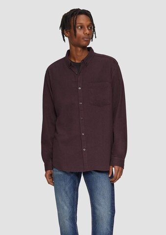 Coupe regular Chemise QS en rouge : devant