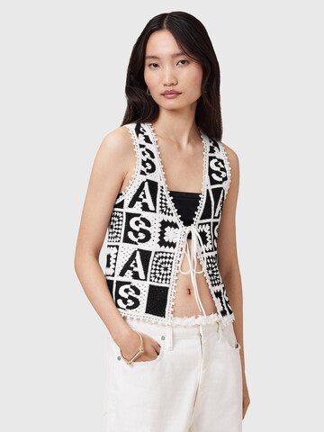 AllSaints Вязаная жилетка 'FLORENCE' в Черный: спереди