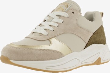 BULLBOXER Sneakers laag in Beige: voorkant