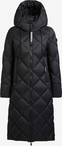 Manteau d’hiver 'Cilia' khujo en noir : devant