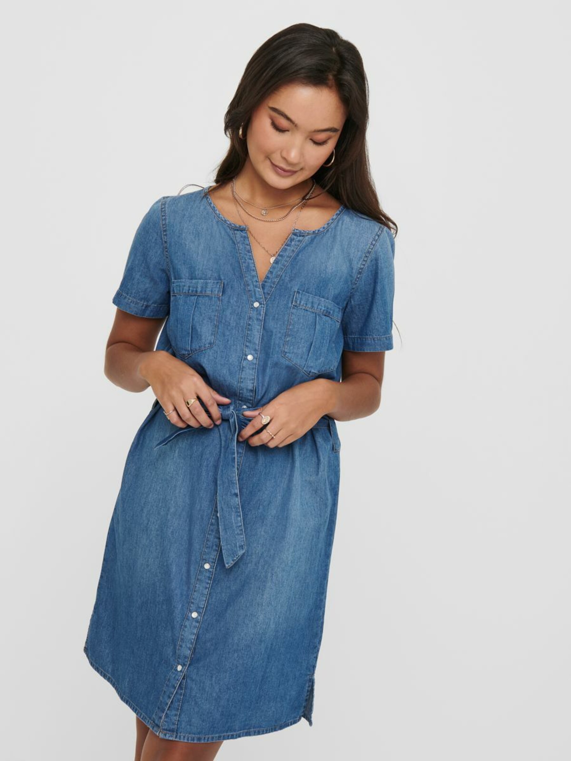 Jdy denim shirt dress hot sale