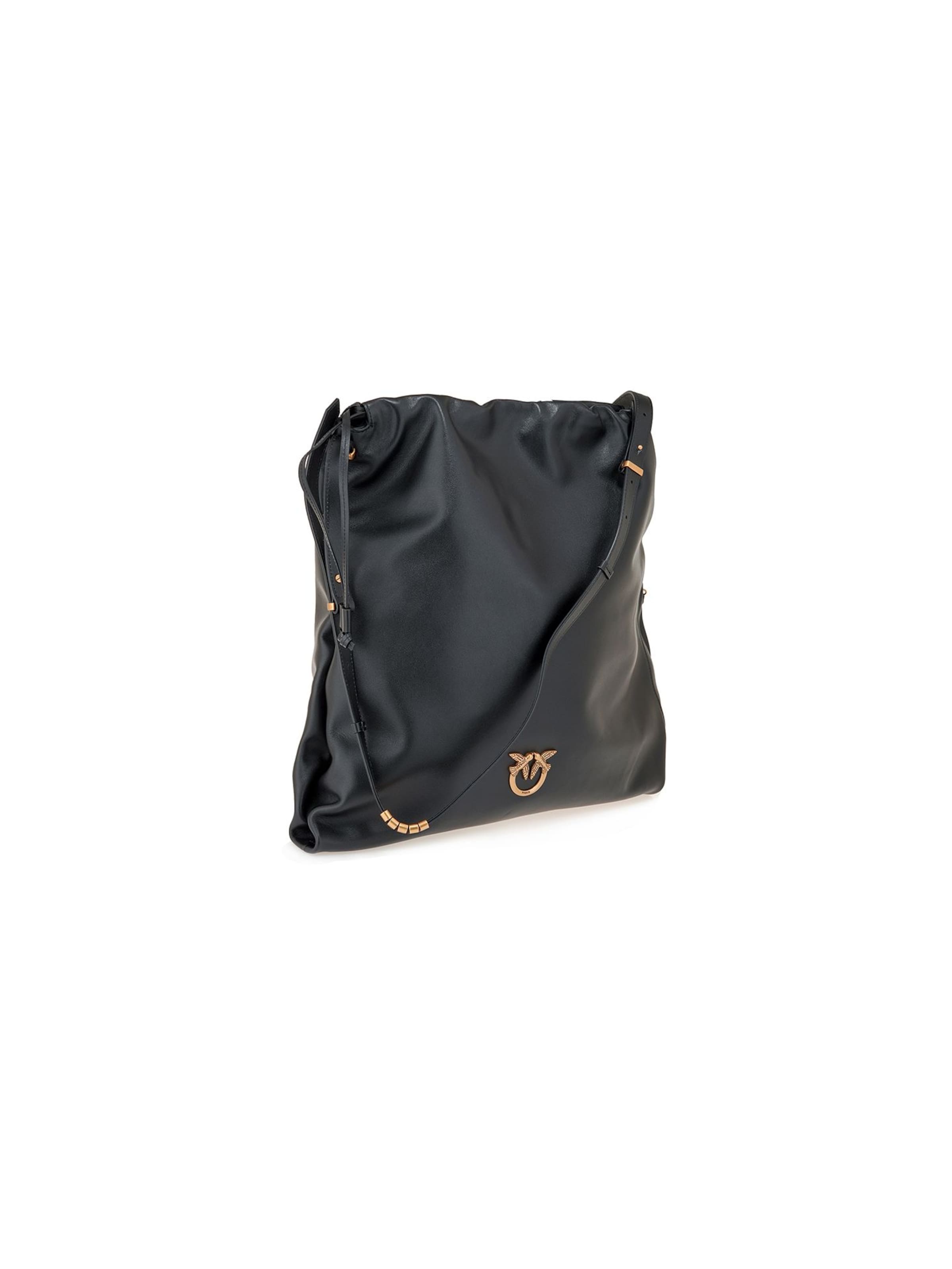 Borsa a tracolla 'Slouchy Extra Vitello Morbido' di PINKO in nero