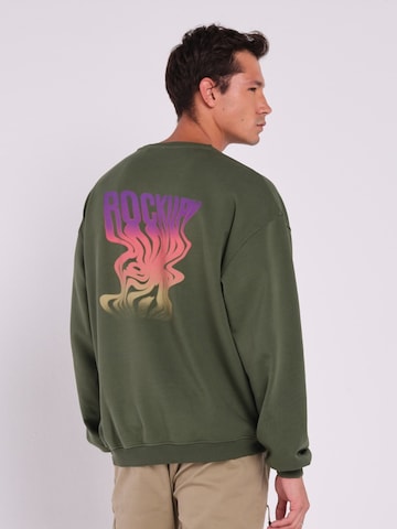 Rockupy Sweatshirt 'Callista'‌‌‌‌‌‌‌‌ in Grün