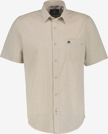 LERROS Button Up Shirt in Beige: front
