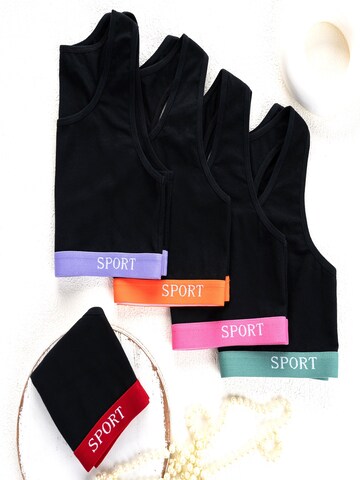 LOREZA Undershirt 'Mädchen Bustier Flora' in Mixed colors