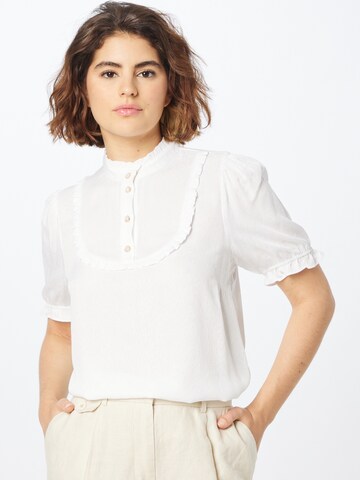 NÜMPH Blouse 'ALMA' in Wit: voorkant