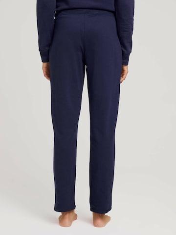 TOM TAILOR Regular Pajama Pants in Blue