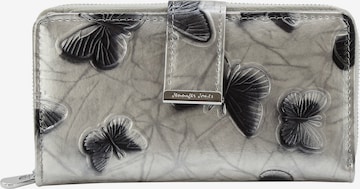 Jennifer Jones Wallet in Silver: front