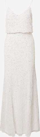 Maya Deluxe Evening Dress in Beige: front