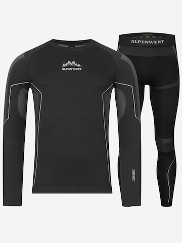 Alpenwert Athletic Underwear in Black: front