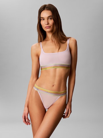 Calvin Klein Thong 'Pride' in Purple: front
