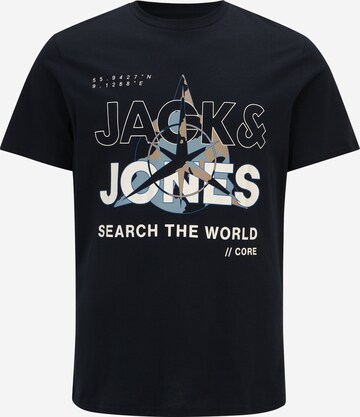 Jack & Jones Plus Shirt 'HUNT' in Blauw: voorkant