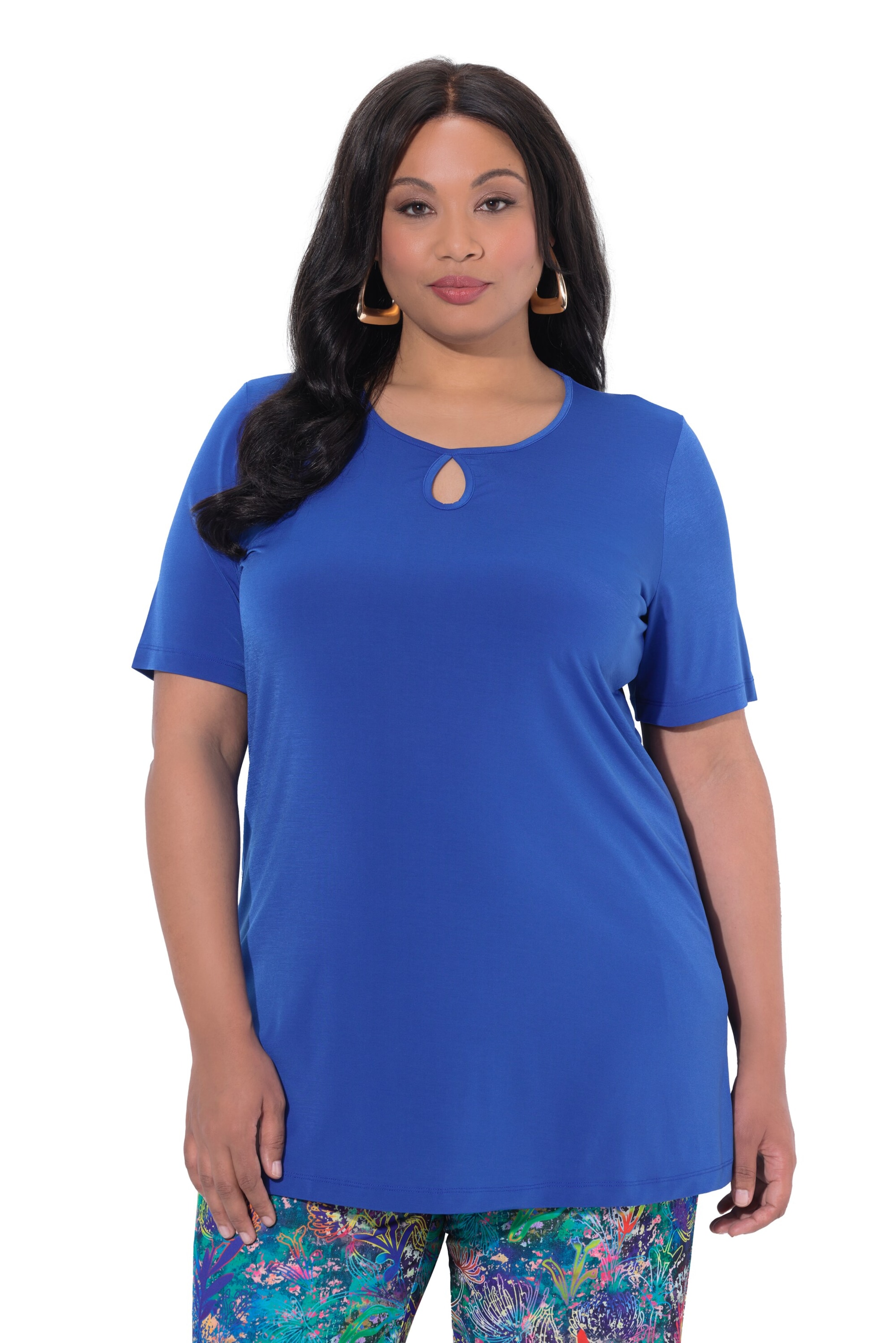 Ulla Popken Shirt in Blau: Vorderseite