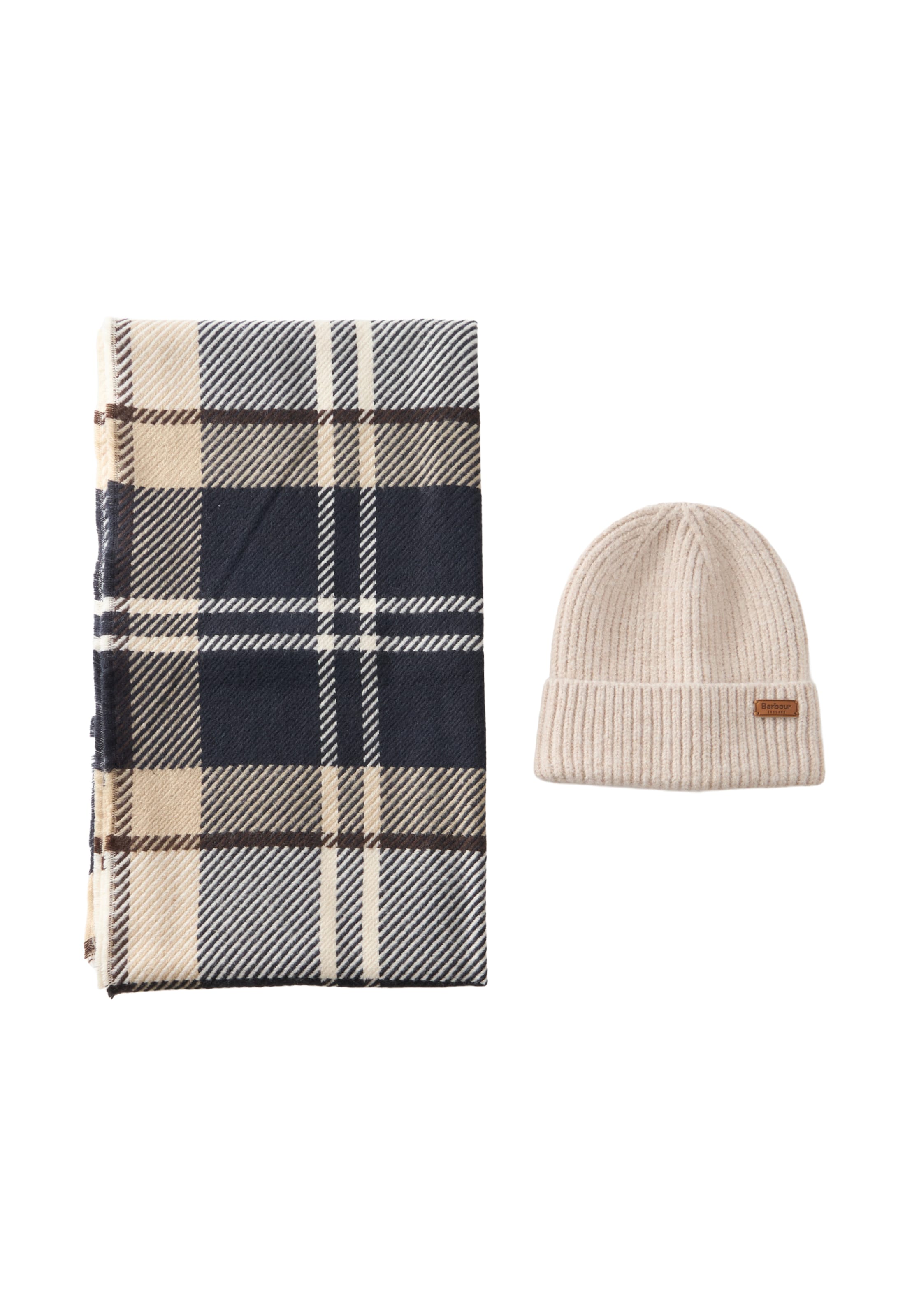 Barbour Beanie 'Pendle' in Beige: front