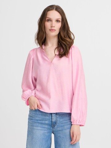 ICHI Bluse 'Wilma' in Pink: Vorderseite