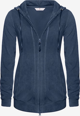 BELLYBUTTON Zip-Up Hoodie in Blue: front