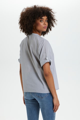 SAINT TROPEZ - Blusa 'Mabel' em cinzento