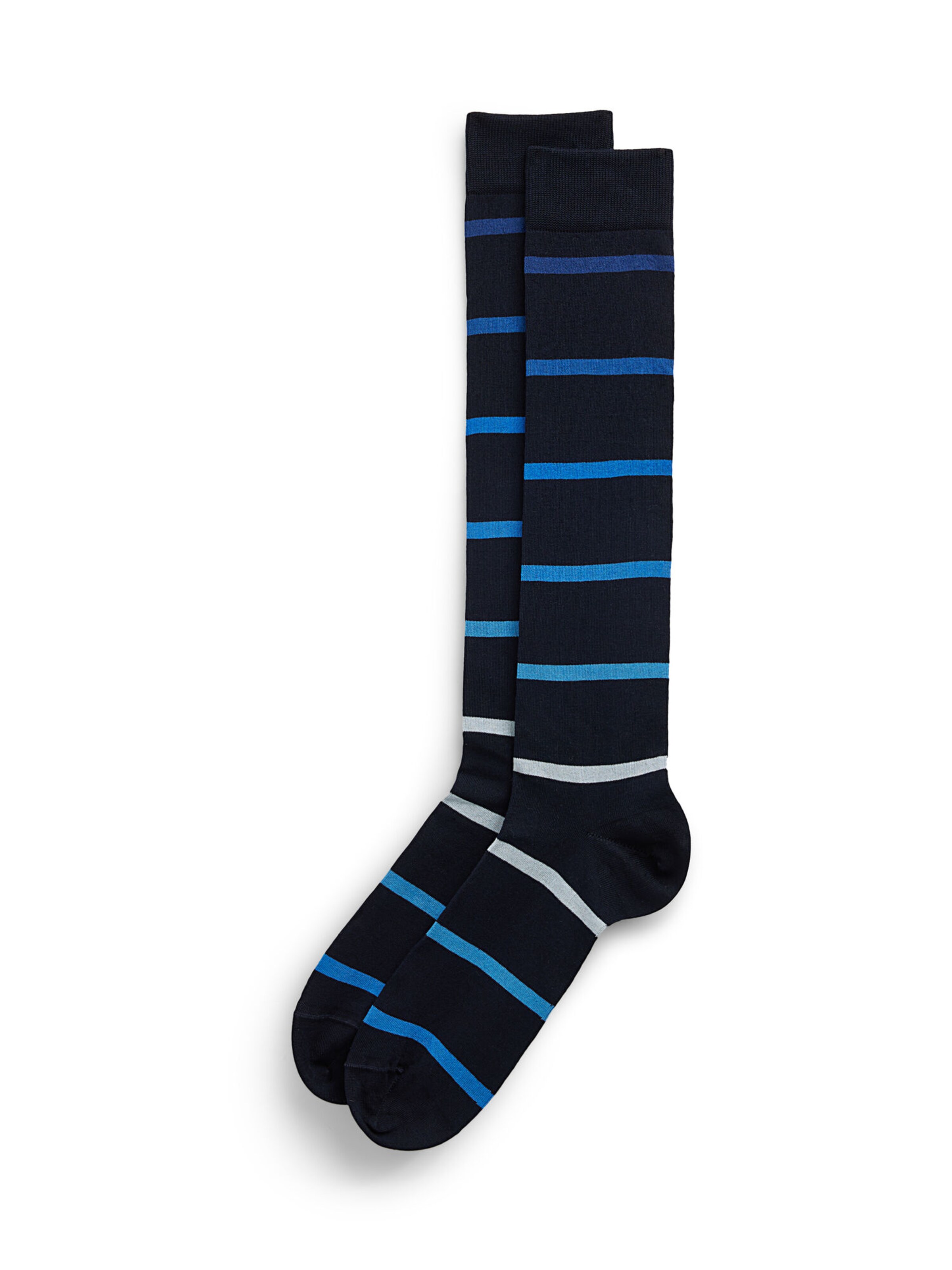 IUMAN Intimissimi Uomo Lange Socken in Blau: Vorderseite