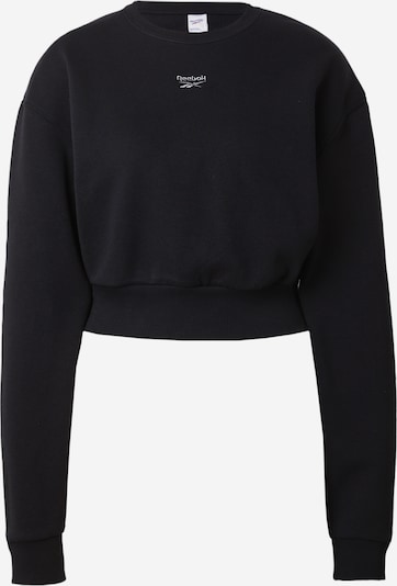 Reebok Sweatshirt in schwarz / weiß, Produktansicht