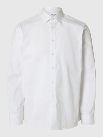 Coupe slim Chemise SELECTED en blanc : devant