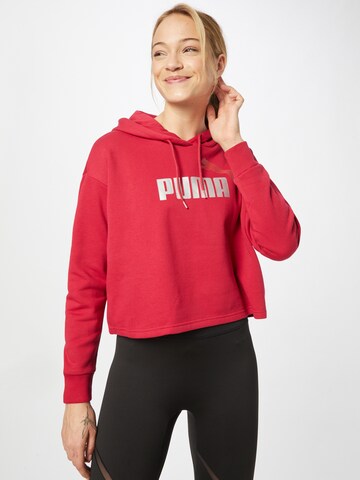 Sweat de sport PUMA en rouge : devant