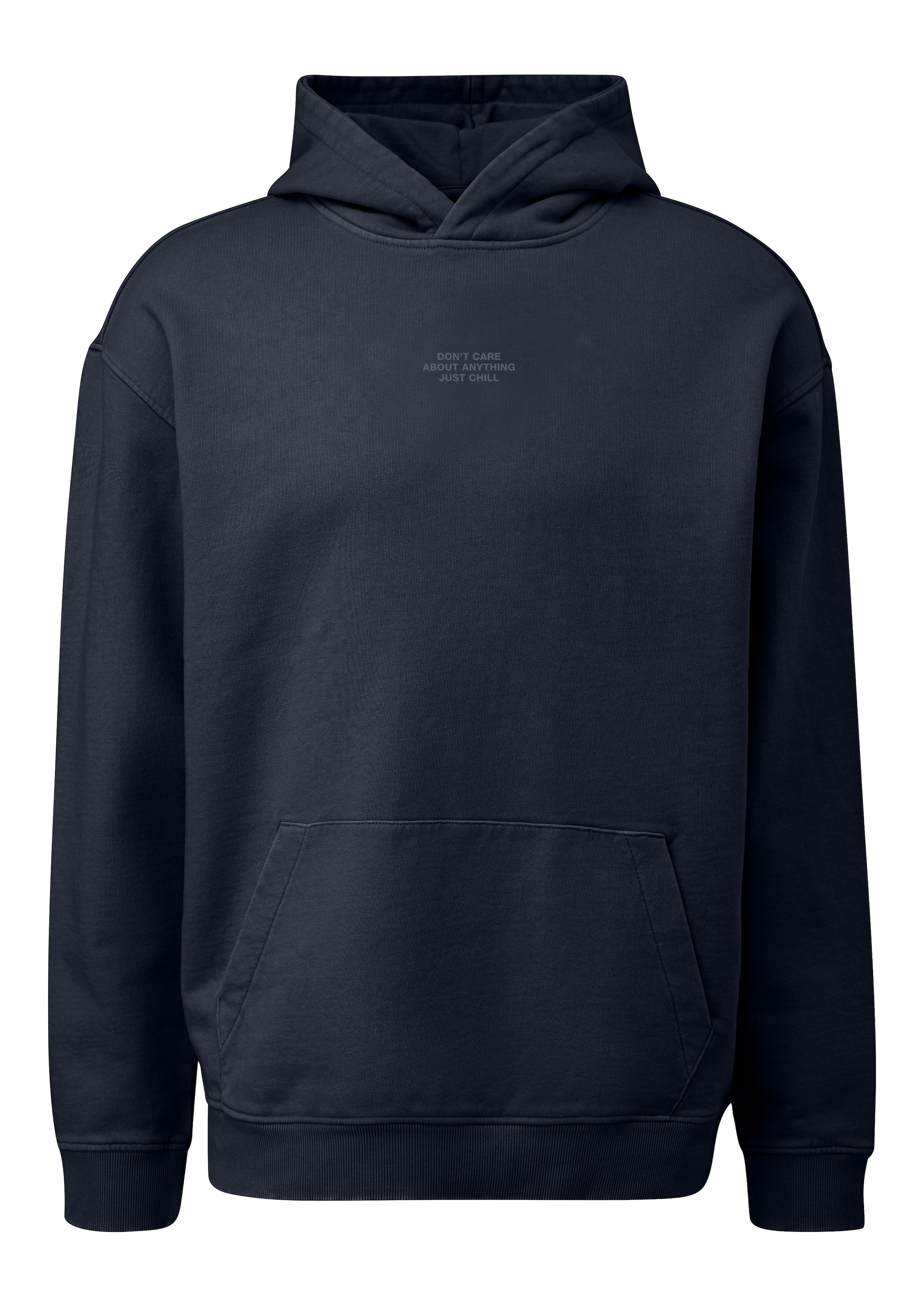 Sweat-shirt QS en bleu : devant