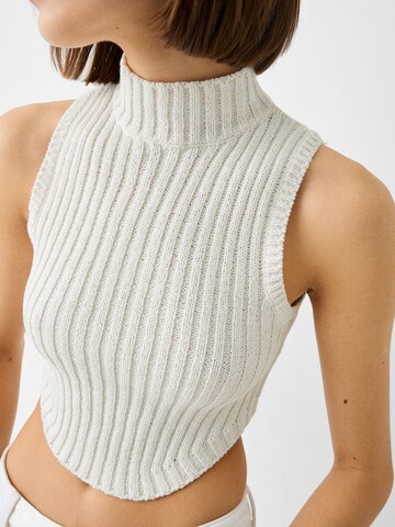 Pull-over Bershka en blanc