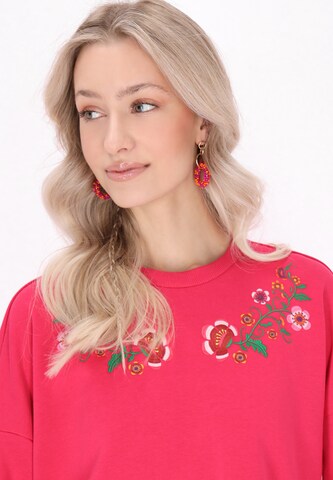 Sweat-shirt 'Boho' IZIA en rose