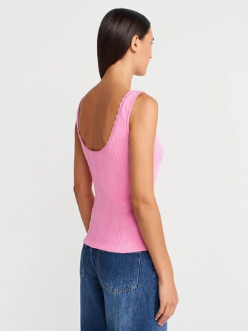 Top in maglia di Dilvin in rosa