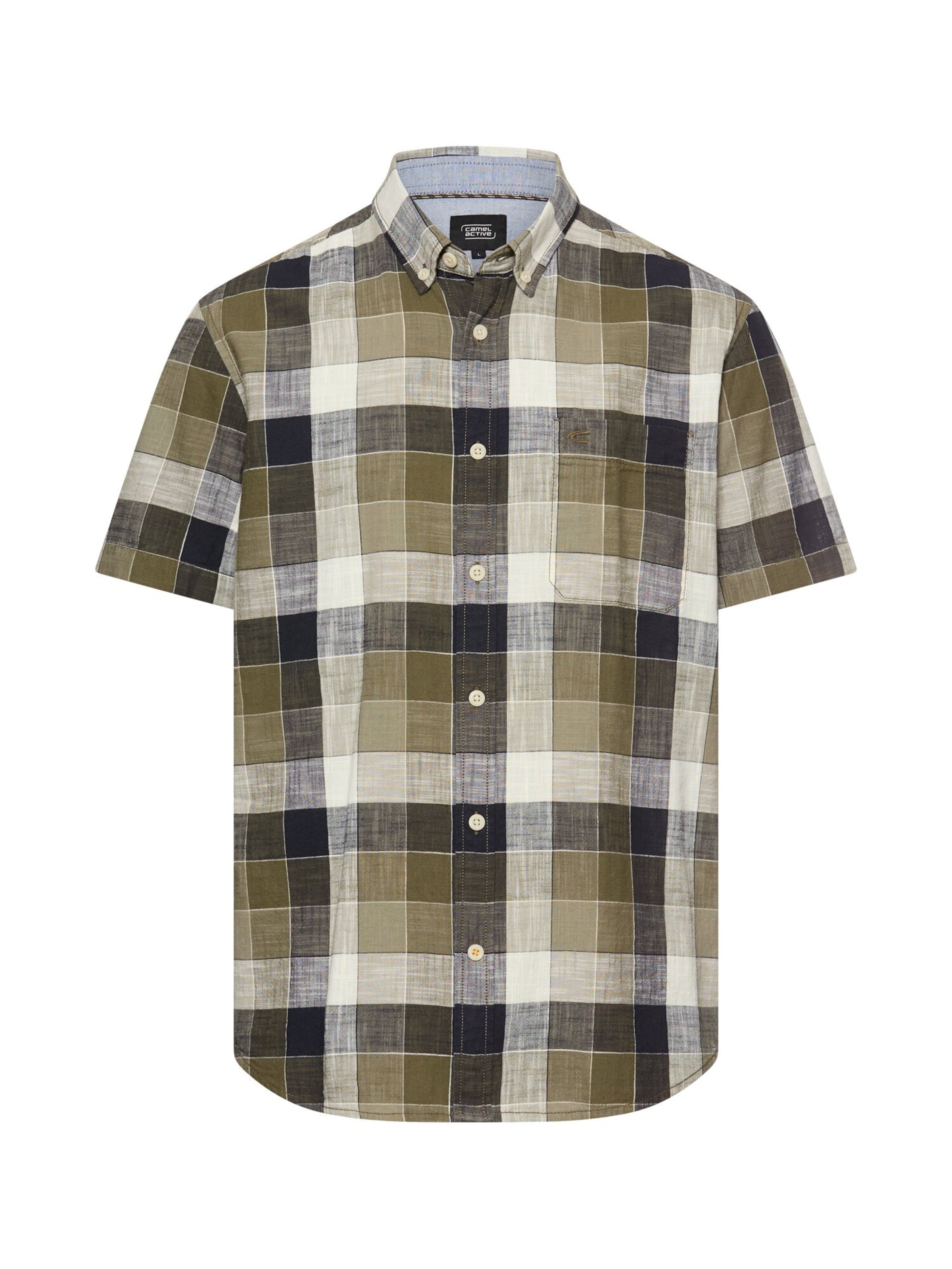 CAMEL ACTIVE Regular fit Button Up Shirt in Green: front