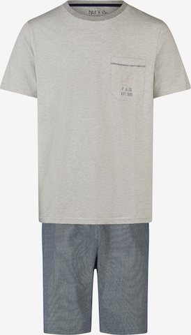 Phil & Co. Berlin Pyjama ' Shorty ' in Weiß: Vorderseite
