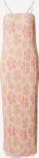 PIECES Kleid 'PCAmber' in hellgelb / dunkelgelb / pink / rosa, Produktansicht