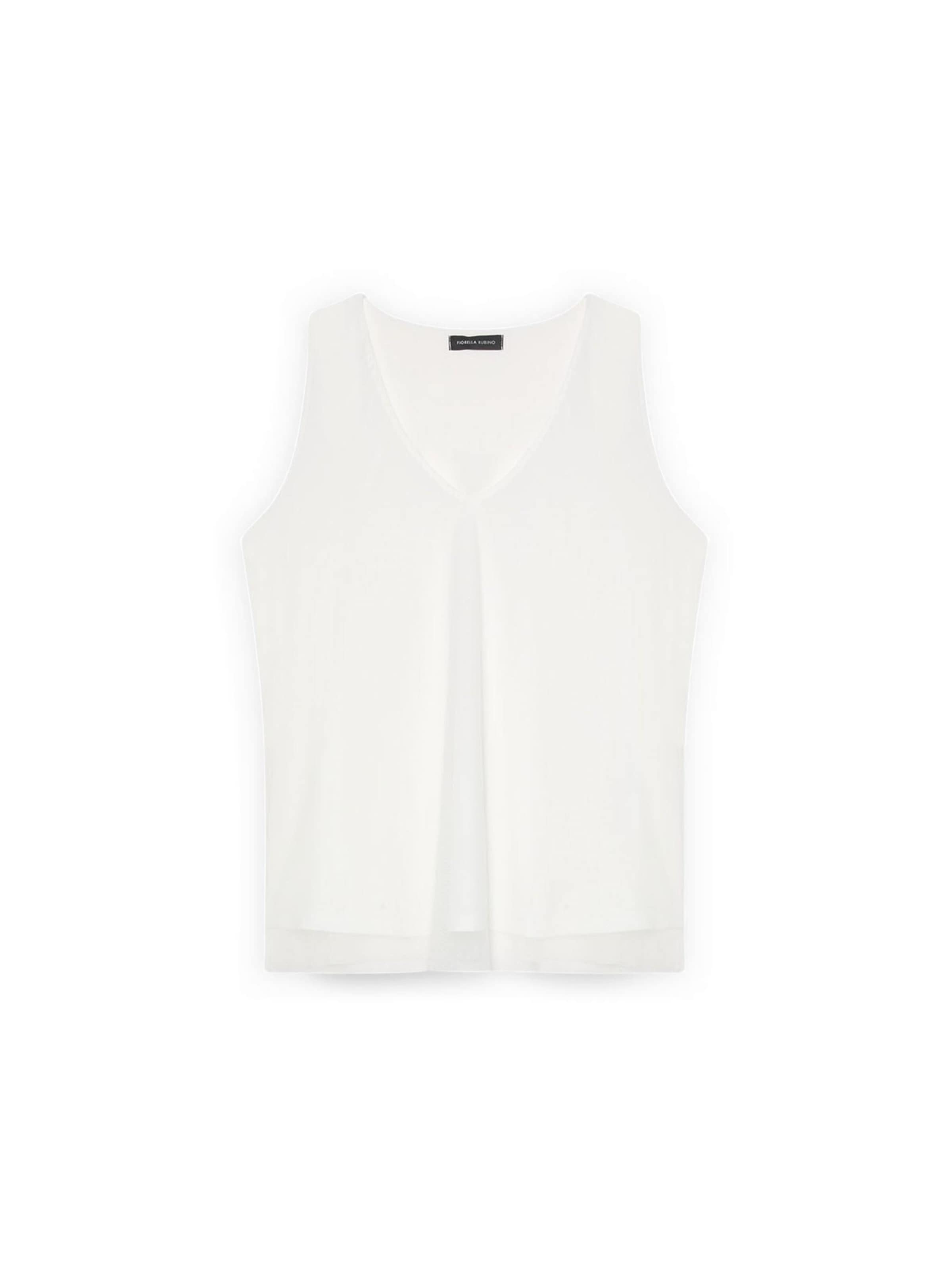 Fiorella Rubino Top in Wit: voorkant