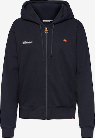 ELLESSE Sweatjacke in Schwarz: Vorderseite