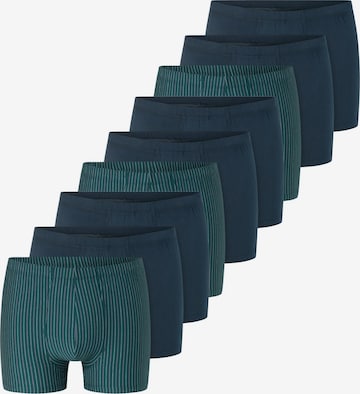 SCHIESSER Boxershorts '95/5 Essentials - Organic Cotton' in Blauw: voorkant