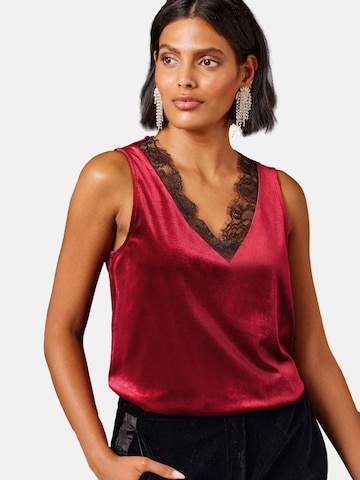 Top di love & roses in rosso: frontale