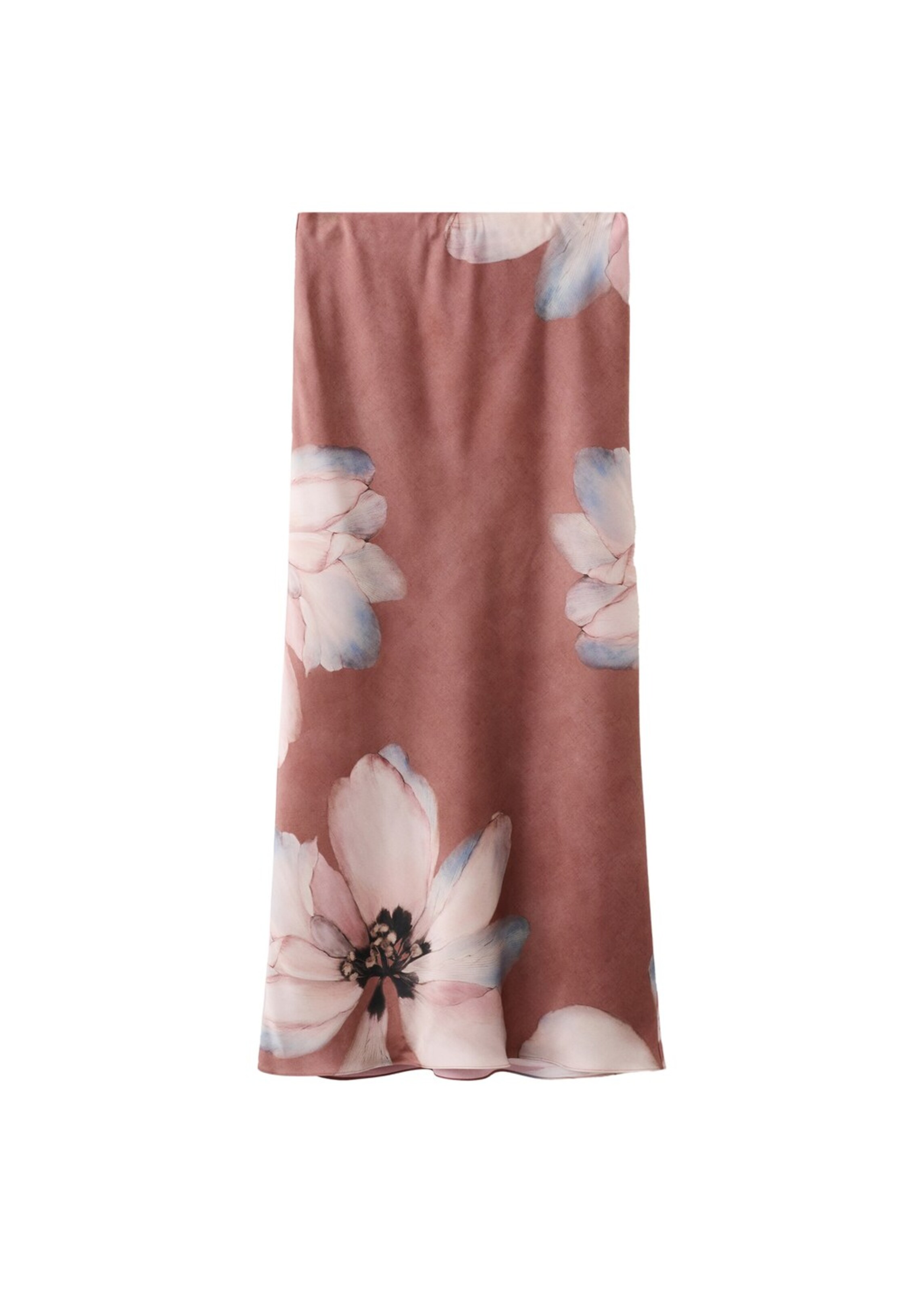 MANGO Skirt 'Bloom-a' in Dusty blue / Pastel pink / oxide / Black, Item view