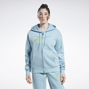 Reebok Sportsweatjacke 'Doorbuster' in Blau: predná strana